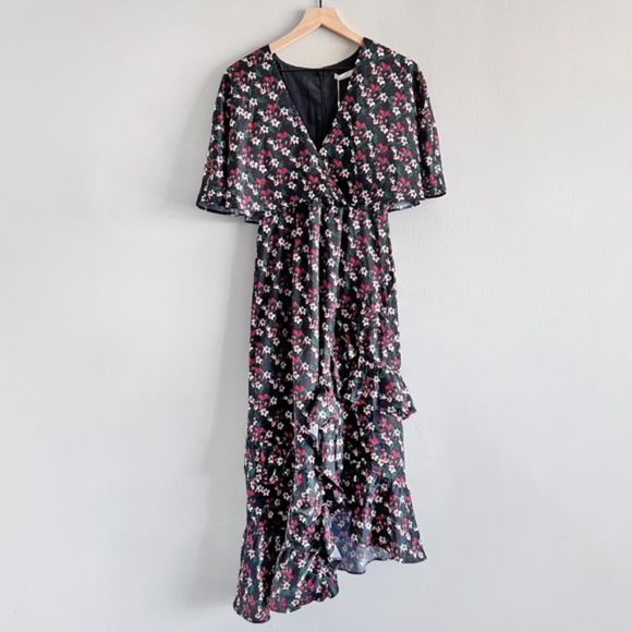 La Maison Talulah Floral Ruffle Midi Dress – Size Small - NWT - Picture 2 of 15